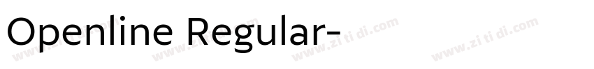 Openline Regular字体转换